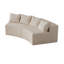Canapé modulaire courbé avec quatre coussins Boneless-645028316