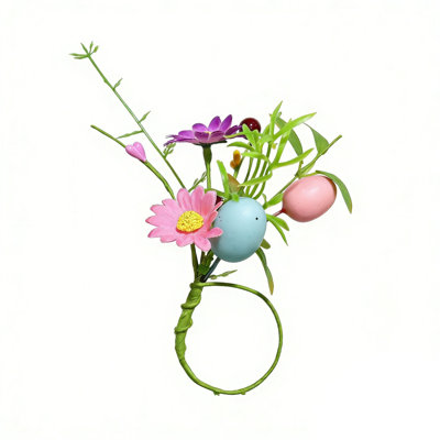 Easter Decorations Napkin Buckle Napkin Holders - Easter Party Centerpiece 10pc
