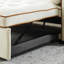 Lit gigogne escamotable de 55,5 po, 2 places avec poches latérales, coussins réglables et lombaires pour appartement, bureau, salon, canapé-lit en velours beige, coussins, thème de bureau-1684929183