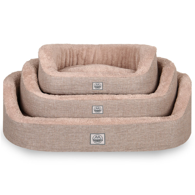 Jungolica Orthopedic Pet Bed, 50cm H x 45cm W x 15cm D, Beige