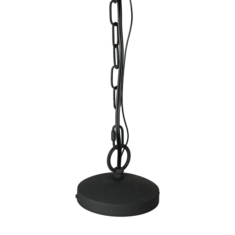 Luminaire suspendu noir à 1 lumière Jarietta