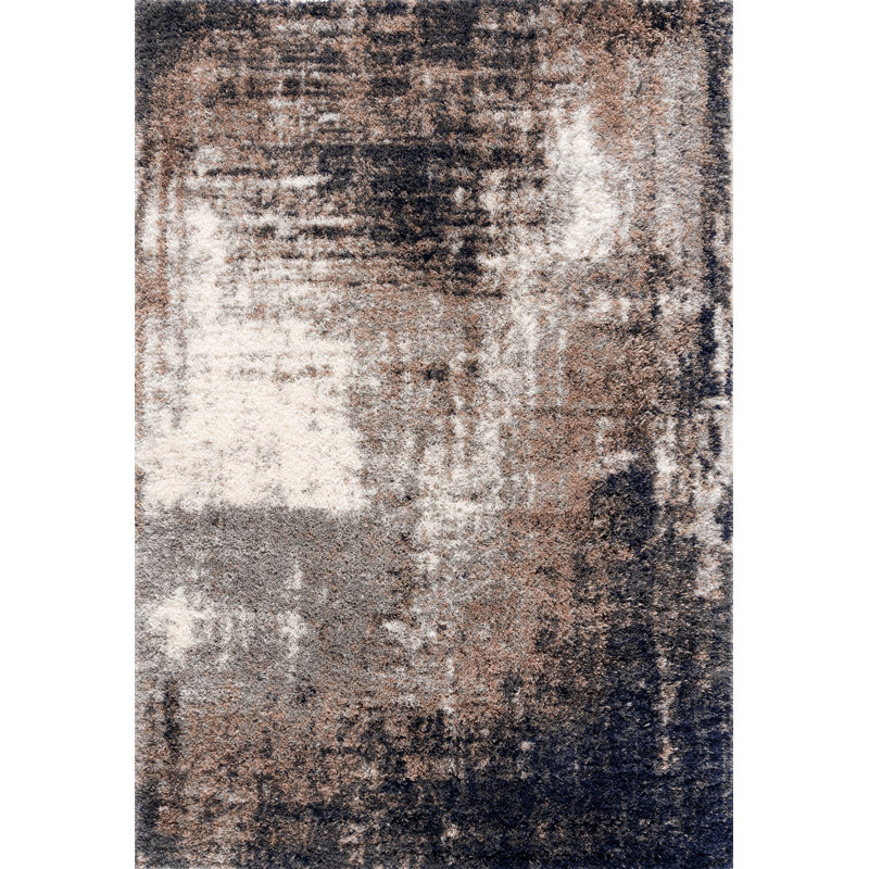 Gonvick Abstract Indoor Rug, Rectangle 6'7" x 9'6"
