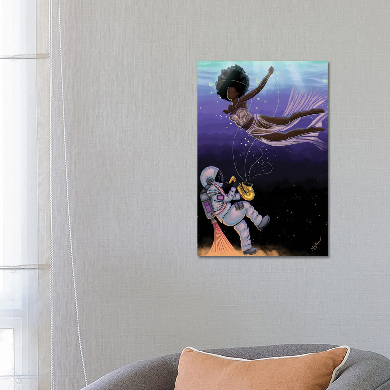 Transcendence by Colored Afros Art - Wrapped Canvas Print