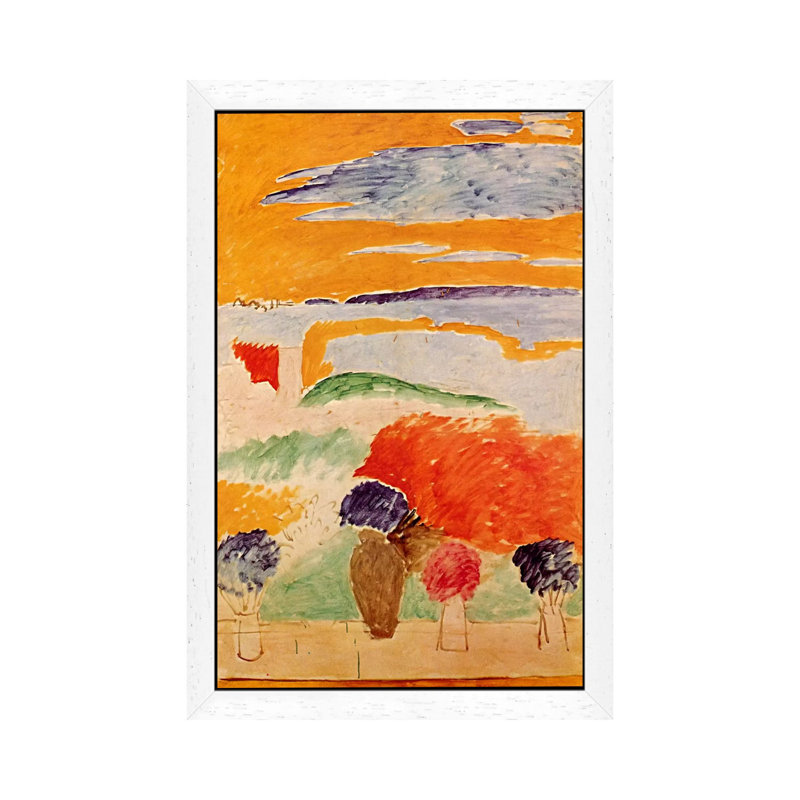 An Open Window At Tangiers, C.1912-13 by Henri Matisse - Painting on Canvas, White Floater Framed, 66.04 cm H x 45.72 cm W