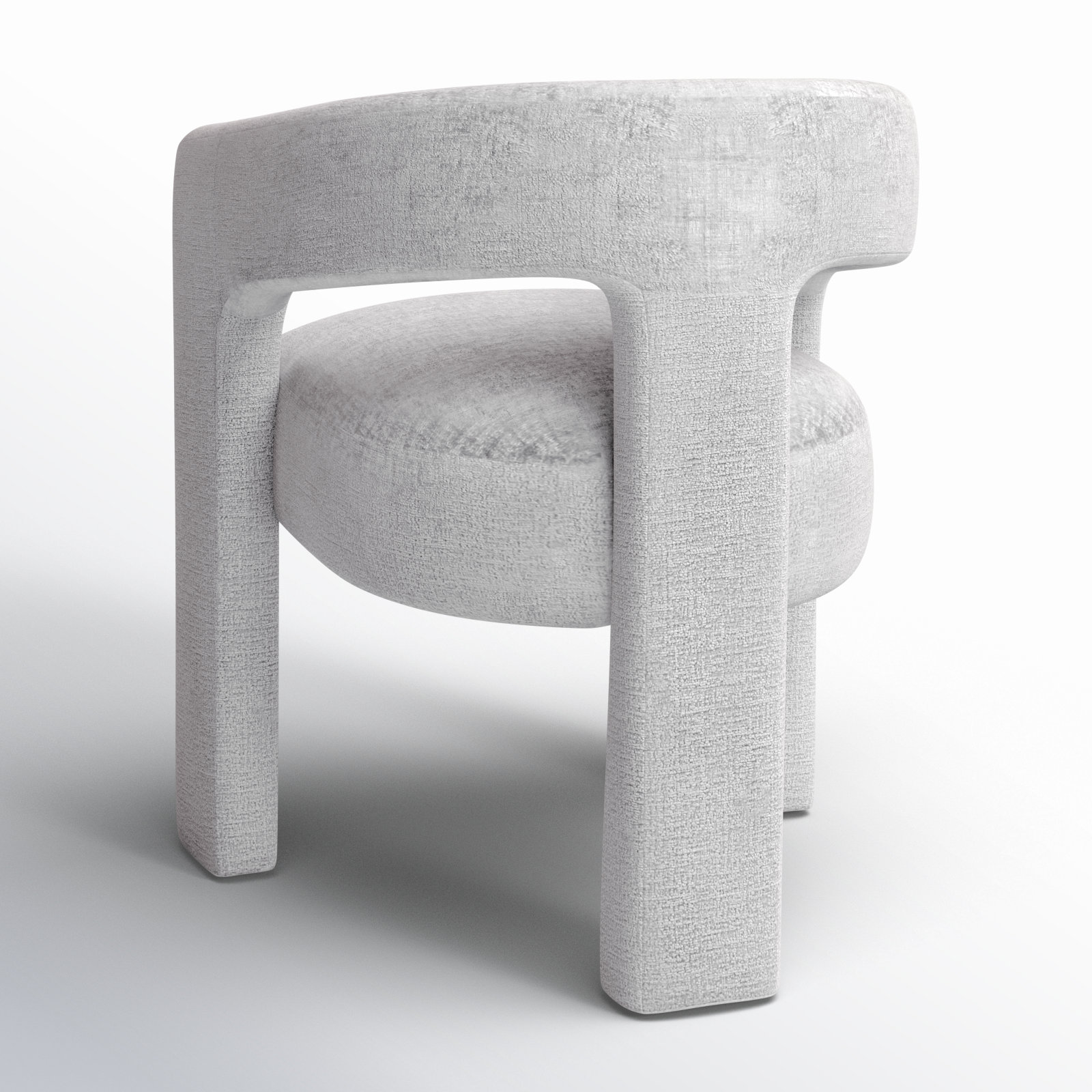 Darlington Dining Armchair, Gwen Gray Microsuede