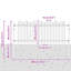 Powder-Coated Steel Fence Panels Included-124587391