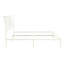 Grand lit Mid-Century moderne en métal blanc-225313711