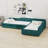 Upholstered Double Daybed With Trundle And Drawer-348747847