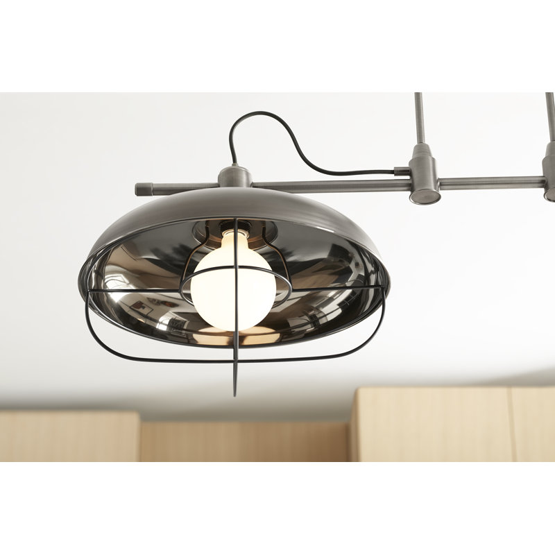 Modern Farm 2 - Light Unique / Statement  Modern Linear, Valiant Nickel