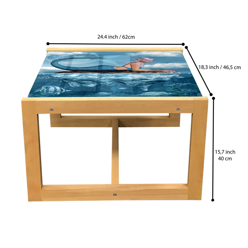 Isacco Sled Coffee Table, 62cm H x 46cm W x 40cm D