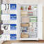 Armoire de rangement de garage moderne en métal verrouillable de 187 cm (73,6 po) de hauteur, avec roulettes et 5 étagères réglables, blanche, pour usages multiples.-1991320634-1991320639