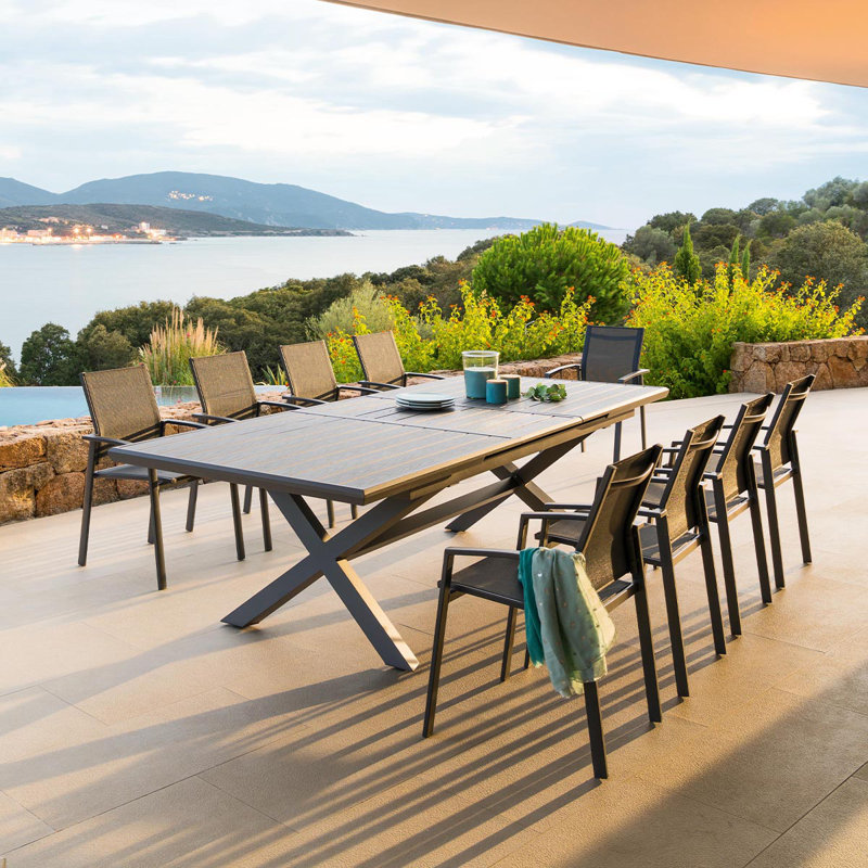 Schuetz Rectangular Extendable Outdoor Dining Table - 279 cm W 113 cm D