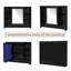 Armoire de toilette 3 en 1, armoire à pharmacie murale de 36 pouces avec tablette réglable et porte à fermeture en douceur, miroir haute définition avec rangement pour meuble-lavabo de salle de bain-1482891219