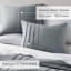 Ensembles de literie simple en microfibre délavée douce, confort de maison moderne plissé