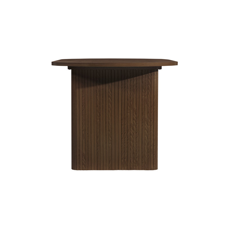 Suire OVAL FLUTED DINING TABLE, Walnut
