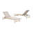 Outdoor Patio Aluminum Chaise Lounge, Set Of 2-1107828118