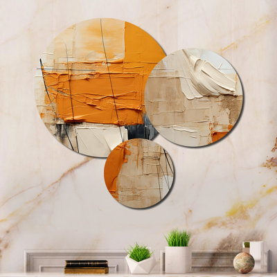 Textile Symphony II Abstract Wall Decor on Metal