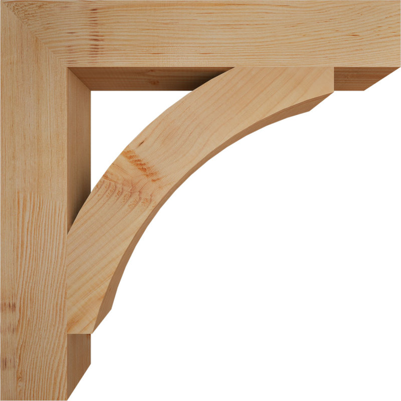 Support de bloc lisse Thorton, sapin Douglas, l 3 1/2 po x P 24 po x H 24 po, H 24 po x l 4 po x P 24 po, Douglas (lisse)