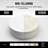 VIGO Elan Bathroom Vessel Sink, Round 16" Matte White Matte Stone™ Vessel Sink for Bathroom Countertop, Bathroom Sink Above Counter, Round Flush Drain Seamless Modern Vanity Sink