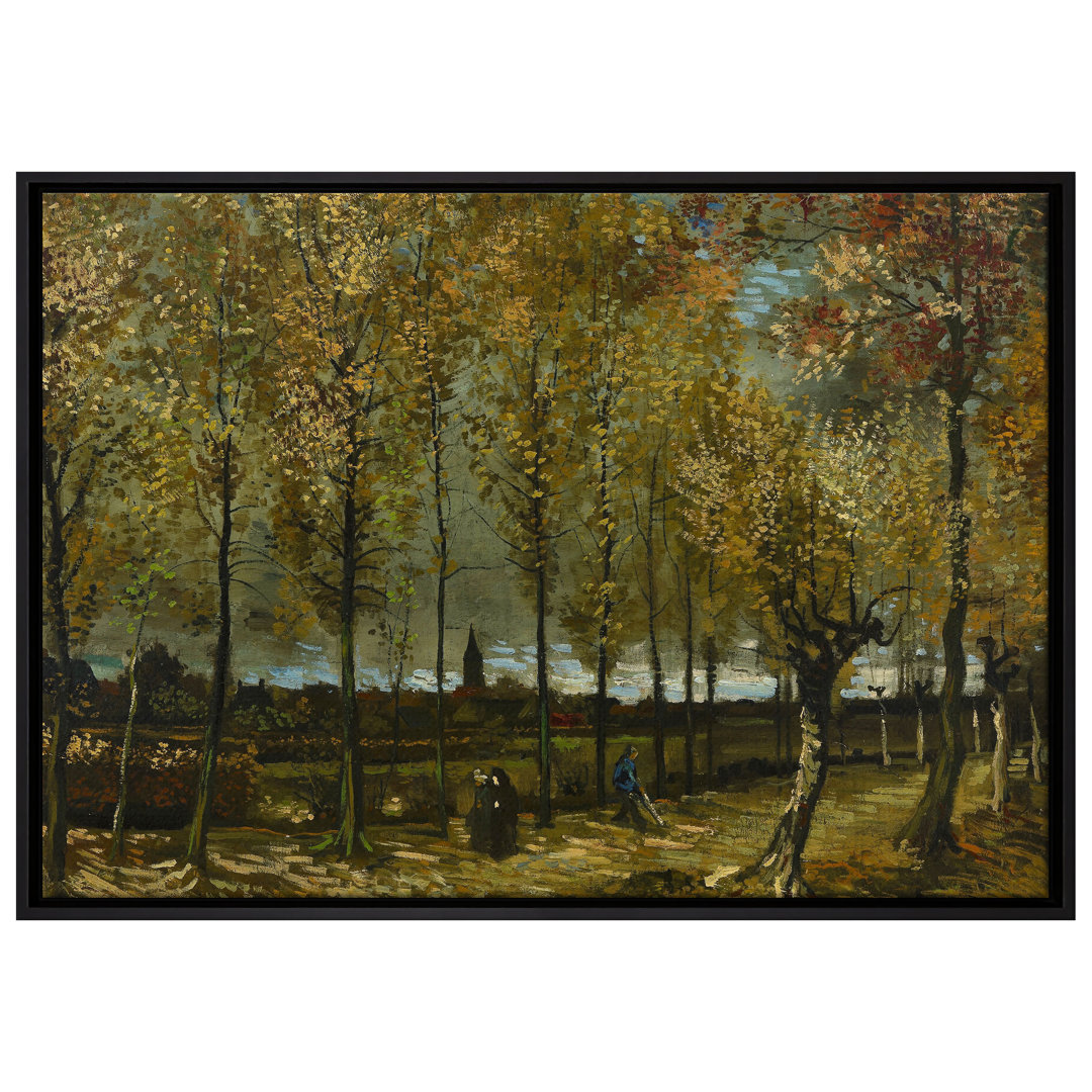 Gerahmtes Leinwandbild Poplars Near Nuenen von Vincent Van Gogh