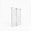 Porte de douche coulissante double sans cadre l 56 à 60 po x H 70 po, verre trempé clair de 5/16 po (8 mm) de large épaisseur, couche double facile à nettoyer, finition nickel brossé avec tampon-118099558