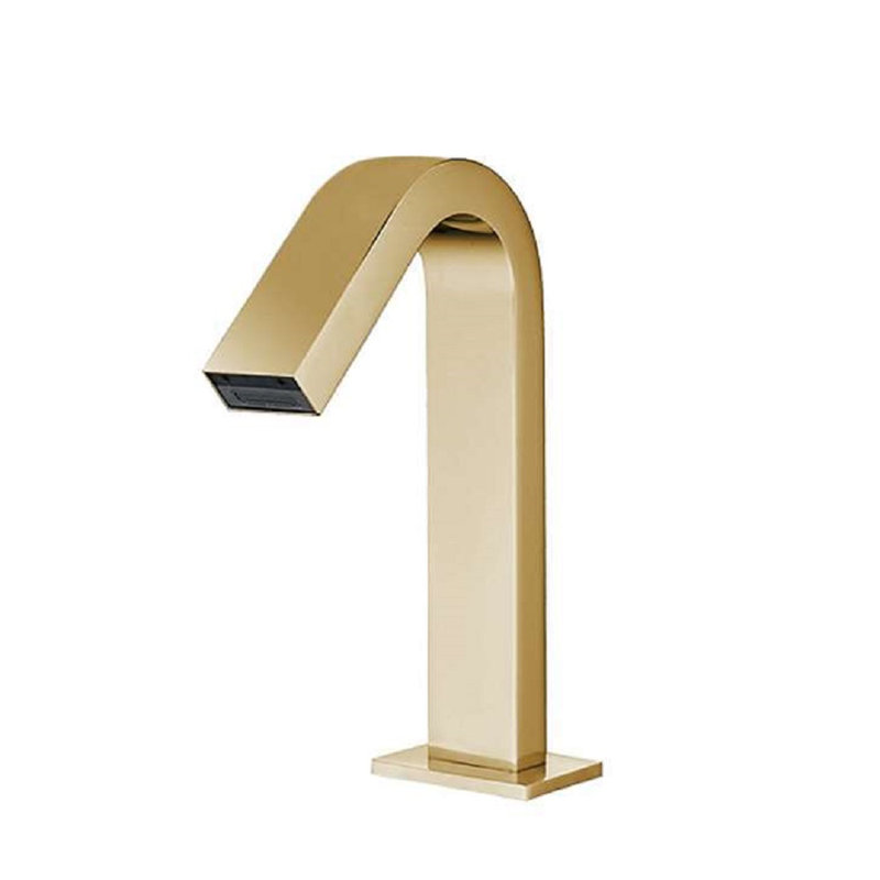 Commercial Touchless Automatic Faucet Elegant Hygienic Solution for High Traffic Spaces, Brushed Gold