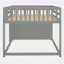 Full Over Full Bunk Bed With 4 Drawers And 3 Shelves