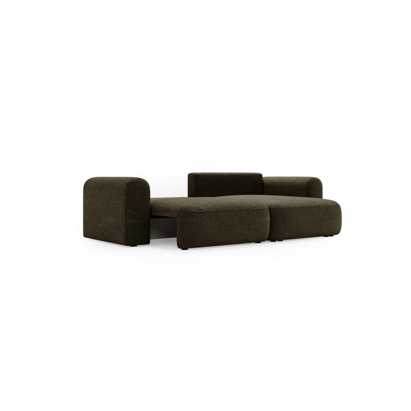 3 Seater Corner Sofa , Left Hand Facing, Black
