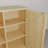 Single-Door Storage Shelf with Open Shelves