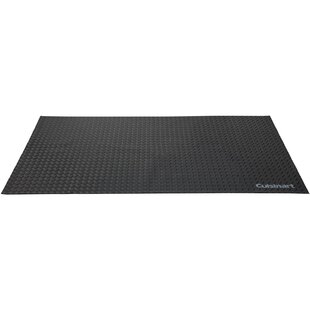 Resilia Large Under Grill Mat Black, 72 x 48 Inches, 12-Inch Splatter Protection Lip, for Outdoor Use