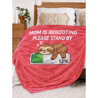 Cadeau pour maman de Daughter Son, 30 po x 40 po, douillet douillet, cadeau d'anniversaire pour elle, «Mom is Reboot»