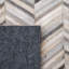 Tapis ivoire / gris en cuir feutré à la main Sequeira-1505919587