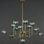 Lustres sphériques en verre 13 lumières Davesha-412887746