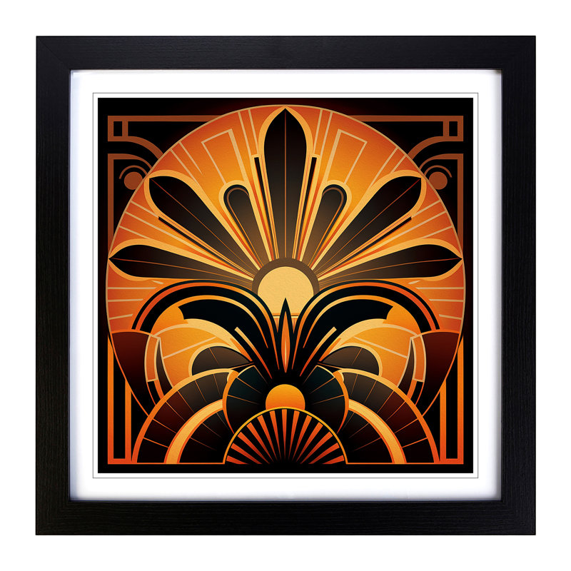 Single Picture Frame Print on Wood, Black