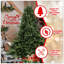 Arbre de Noël pleine forme avec 2673 pointes - aiguilles mixtes en PE / PVC, base large pour les grands espaces, structure à charnières pour une installation facile, support en métal pour un soutien solide