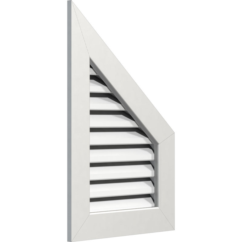 Ekena Millwork PVC Outdoor Vent Cover, 25" H x 41" W x 3" D, 4/12 Pitch