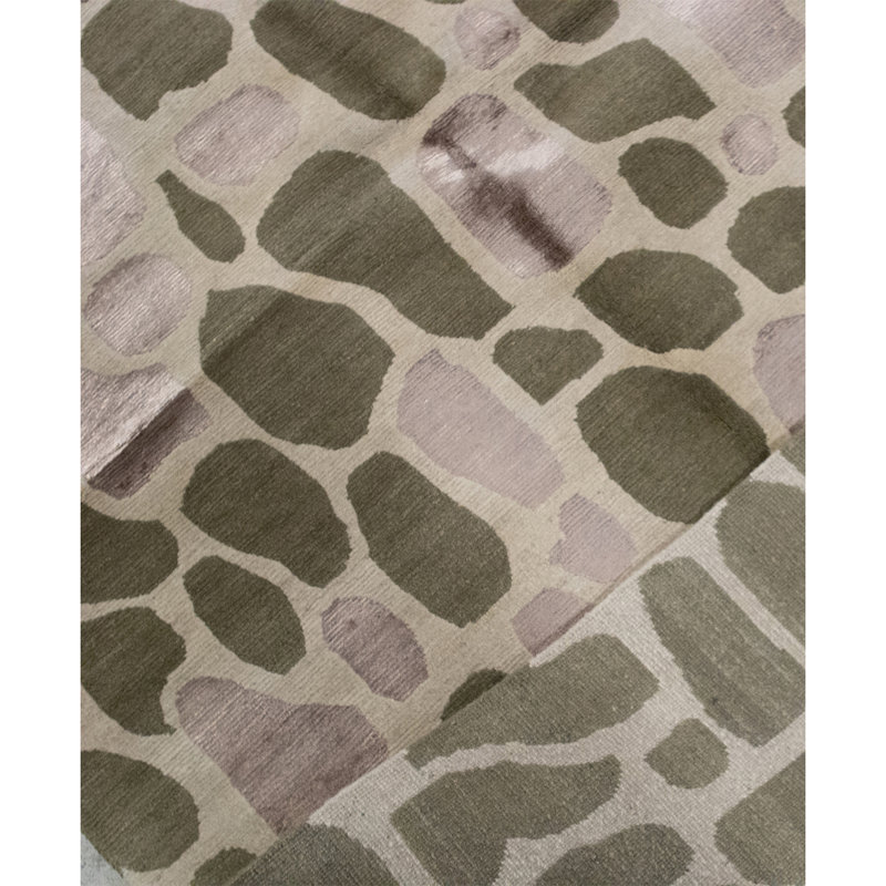 Hand Knotted Wool Abstract Area Rug