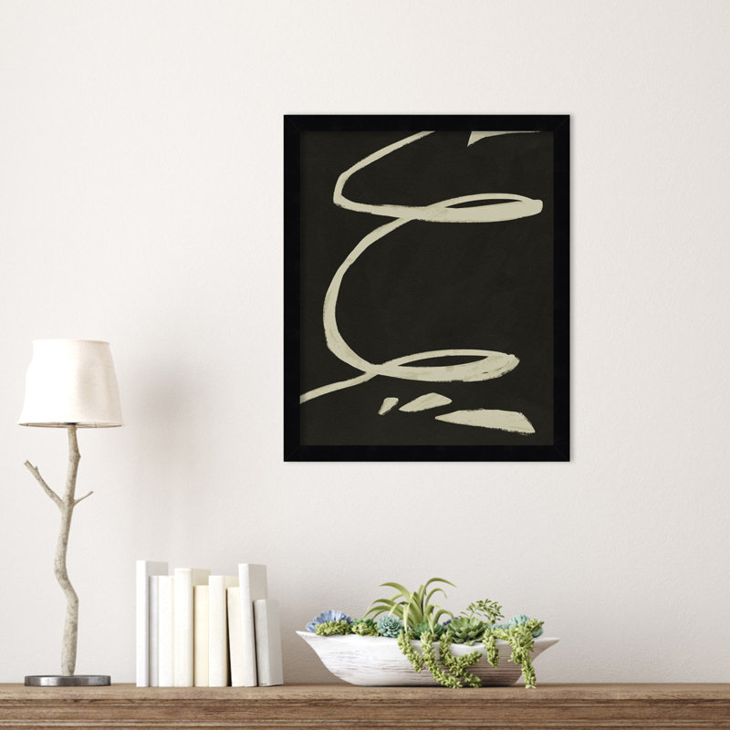 Neutral Spring III by Jacob Green, 17" H x 14" W x 1" D, Black