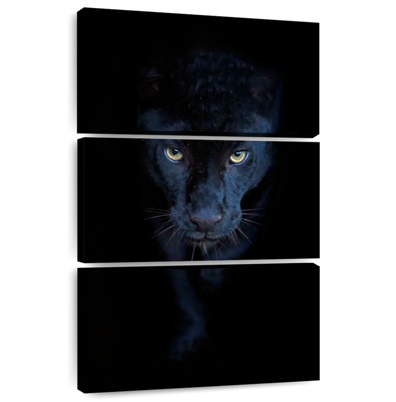 Brampt Sneaky Black Panther I, 32" H x 20" W