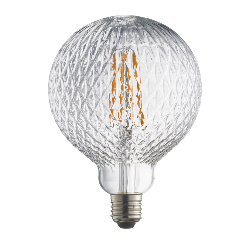 4W E27 ES G125 Globe LED Non-Dimmable Bulb - 480lm 2200K Warm White
