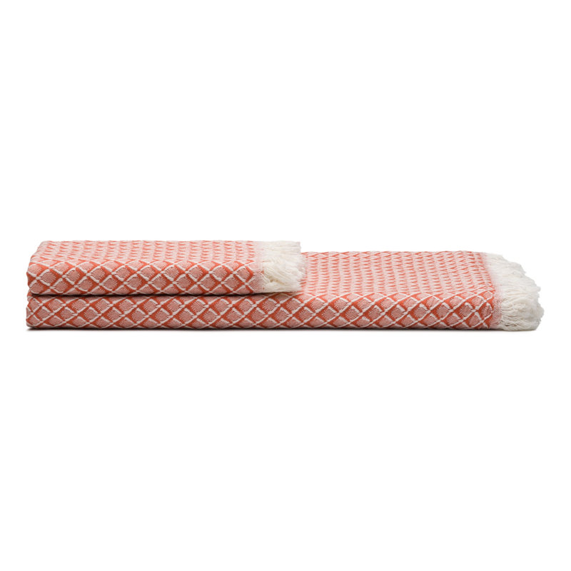 Essuie-mains et serviettes Serenity Grid, Orange