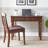 Nut-brown Rectangular Solid Wood desk-43128329