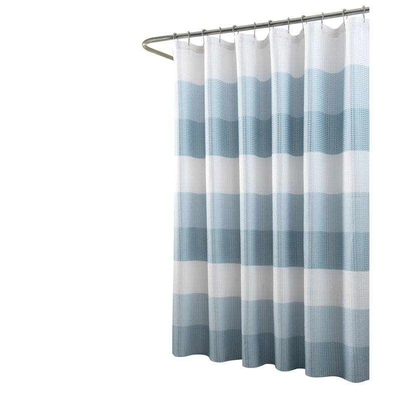 Rideau de douche simple, Bleu