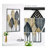 Modern minimalist ironwork leaf-shaped wall decoration