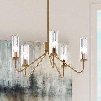 Lustre linéaire moderne à 5 lumières Misato