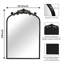 Miroir mural arqué en métal de style baroque, miroir décoratif-1009348551-1009348554