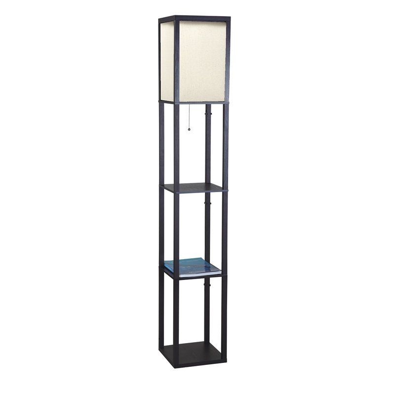 Lampe sur pied colonne 65 "Tobin, Noir