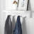 Ladue 4 - Hook Wall Mounted Coat Rack with Storage in White/Black-845317263