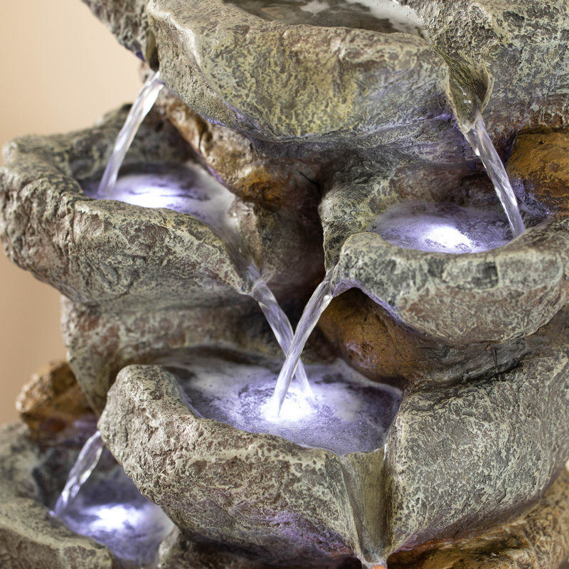 Brieana Weather Resistant Fountain with LED Light