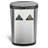 Nine Stars 13 Gallon Stainless Steel Motion Sensor Multi-Compartments Trash & Recycling Bin